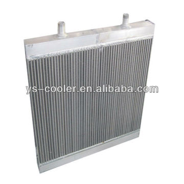 engineering plate fin aluminum heat exchanger for construction machine/ finned tube heat exchanger/ construction equipment parts